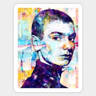 Sinead O'Connor Abstract Paintings Sticker